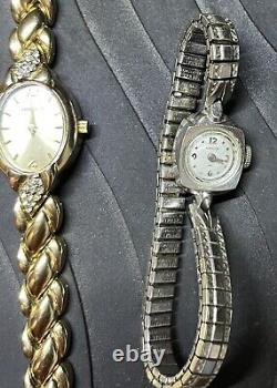 5 Beautiful Vintage Watches For Parts Enicar, Bulova, Hamilton, Seiko, Armitron