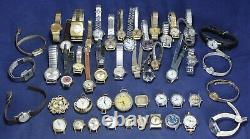 (50) Mid-Size & Ladies Watch Lot for Parts/Repair Vintage Lot #2