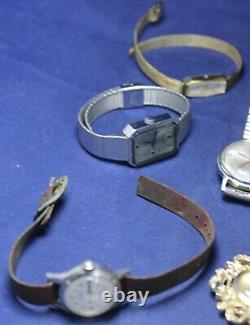 (50) Mid-Size & Ladies Watch Lot for Parts/Repair Vintage Lot #2