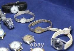 (50) Mid-Size & Ladies Watch Lot for Parts/Repair Vintage Lot #2