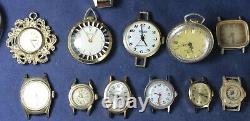 (50) Mid-Size & Ladies Watch Lot for Parts/Repair Vintage Lot #2