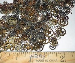 500 GEARS ONLY 1/8-1/4 Sm Med Watch STEAMPUNK Wheels Cogs Parts Pieces NOS