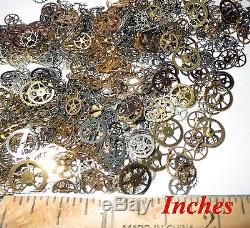 500 GEARS ONLY 1/8-1/4 Sm Med Watch STEAMPUNK Wheels Cogs Parts Pieces NOS