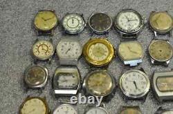 50pcs WATCHES for PARTS or REPAIR Vintage Soviet USSR Mechanical CCCP Watch