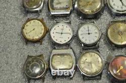 50pcs WATCHES for PARTS or REPAIR Vintage Soviet USSR Mechanical CCCP Watch