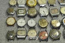 50pcs WATCHES for PARTS or REPAIR Vintage Soviet USSR Mechanical CCCP Watch