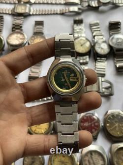 51Scrap Watches Lot Automatic Manual Mixed Brands Seiko Citizen For Parts Repair