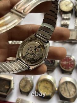 51Scrap Watches Lot Automatic Manual Mixed Brands Seiko Citizen For Parts Repair
