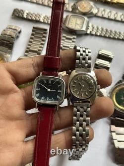 51Scrap Watches Lot Automatic Manual Mixed Brands Seiko Citizen For Parts Repair