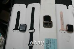 #7 Lot Of 5 Apple Watches Assorted Series 5-6 Soft Iss No Power Damg As Is