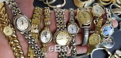 70+ Huge Lot of Mixed / Various Vintage & Mod Watches For Parts/Repair AS IS