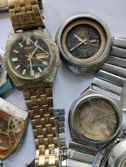 70x VTG Watches Lot Mixed Brands Seiko, Citizen, Omax, Reako, Westend Scrap / Parts