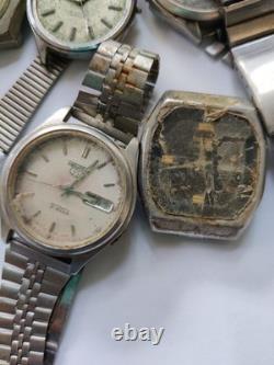 70x VTG Watches Lot Mixed Brands Seiko, Citizen, Omax, Reako, Westend Scrap / Parts