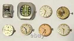 8 Vintage Mechanical Watches & Movements Hamilton Elgin Moeris 4 Running Parts