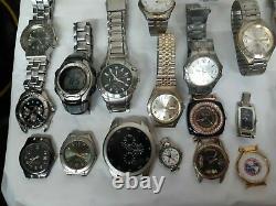 80 Watches Lot PARTS & REPAIR Watch Shop Lot FOSSIL, Geneva, Klein, BKE etc