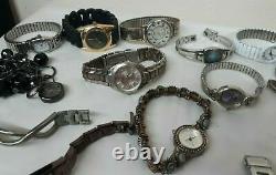 80 Watches Lot PARTS & REPAIR Watch Shop Lot FOSSIL, Geneva, Klein, BKE etc