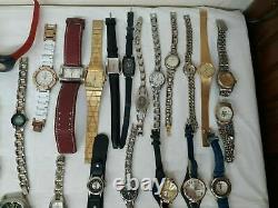 80 Watches Lot PARTS & REPAIR Watch Shop Lot FOSSIL, Geneva, Klein, BKE etc