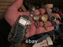 8lbs Of Watches Unsearched Parts Quartz Unknown Working Condition