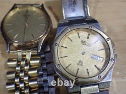 9 Seiko Men's Quartz Wristwatch for Parts or Repair with Some Bands