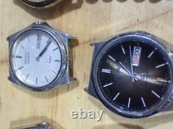 9 Seiko Men's Quartz Wristwatch for Parts or Repair with Some Bands