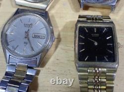 9 Seiko Men's Quartz Wristwatch for Parts or Repair with Some Bands