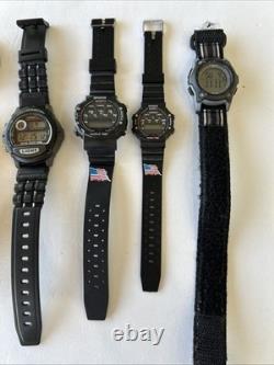 9 Sports Watches Some Working Some Need Repair for Parts open to offers