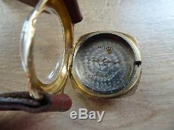 9CT GOLD VINTAGE GENTS OMER WRISTWATCH 17 jewels WORKING