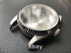 A 36mm Fluted Bezel Drilled Through Lug Watch Case No Cyclop Fit Eta2824 Nh35/36