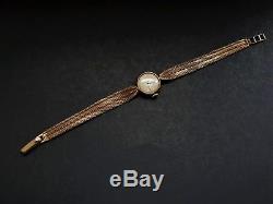 A Ladies 9ct Solid Gold Rolex Tudor Swiss Mechanical Gold Bracelet Wrist Watch