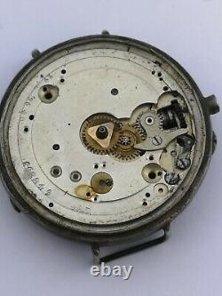 A Large WWI Era Sweep Seconds Unusual Trench Watch for Restoration (A95)
