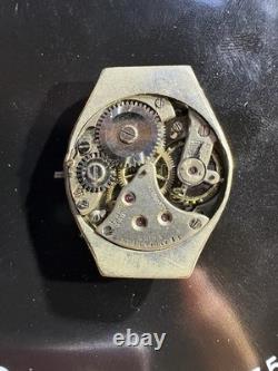 A. LeCoultre Blancpain Fils Ladies Art Deco Watch Vintage Movement & Holder Runs