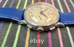 ANGELUS CHRONOGRAPH VINTAGE RARE WATCH- Cal. 215 1940's-FOR PARTS/REPAIR