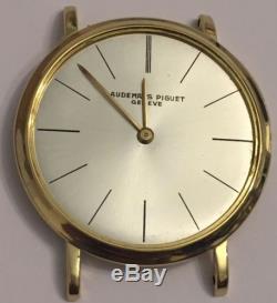 AUDEMARS PIGUET 18KT GOLD ESTATE MENS WATCH NOT WORKING FOR PARTS REPAIR 32mm