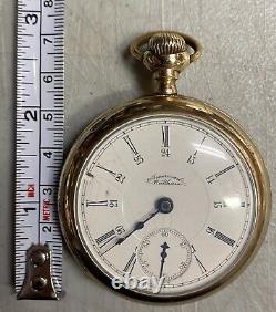 American Waltham 17 Jewels 1883 Canadian Pacific Railway Pocket Watch FOR PARTS