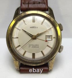 Angelus Datalarm Watch, 35mm, Running, Alarm Needs Repair