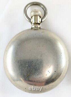 Antique 1887 ELGIN Nat'l Watch Co. Open Face Pocket Watch Size 18, Not Working