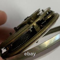 Antique 18th Century Verge Pair Case Pocket Watch T Whitt London A/F Not Working