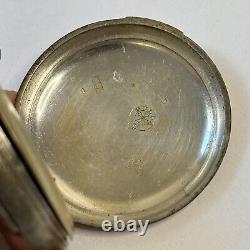 Antique BULLA 800 Silver Pocket Watch Cuivre Depose Brevet Parts / Broken