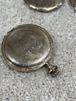 Antique Continental Watch Co. Pocket Watch With Gold Filled Case. For Parts/Repair