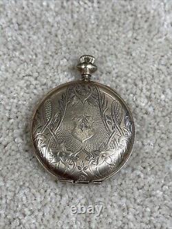 Antique Continental Watch Co. Pocket Watch With Gold Filled Case. For Parts/Repair