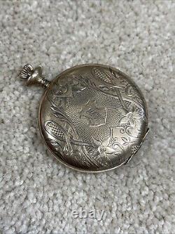 Antique Continental Watch Co. Pocket Watch With Gold Filled Case. For Parts/Repair