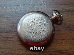 Antique Dueber Hampden Pocket Watch, 17j Doube Roller for PARTS/REPAIR