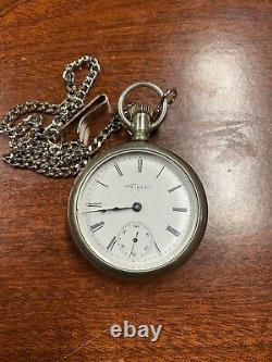 Antique Elgin Pocket Watch 1884 Blue Arms Not Working
