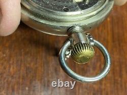 Antique Elgin Pocket Watch 1884 Blue Arms Not Working