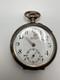 Antique Karl Olsen 800 Silver Pocket Watch For Parts Or Repair 47mm JB13