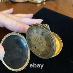 Antique M J Tobias Pocket Watch Liverpool Escapement Key Wind For Parts