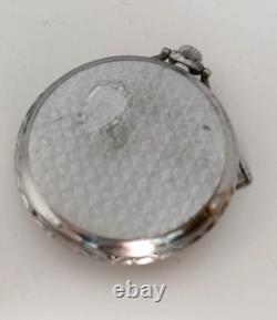 Antique Marconi Standard By Rolex Open Face Swiss Pocket Watch For Repair Parts