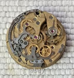 Antique National Park Chronograph Watch Movement Good Balance For Parts/repair