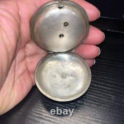 Antique Ottoman 0.800 Silver pocket watch FOR PARTS not working