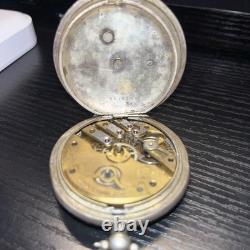 Antique Ottoman 0.800 Silver pocket watch FOR PARTS not working
